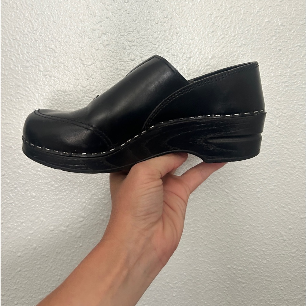 Dansko Sanita® Professional Cabrio Black leather shoes size 7 36